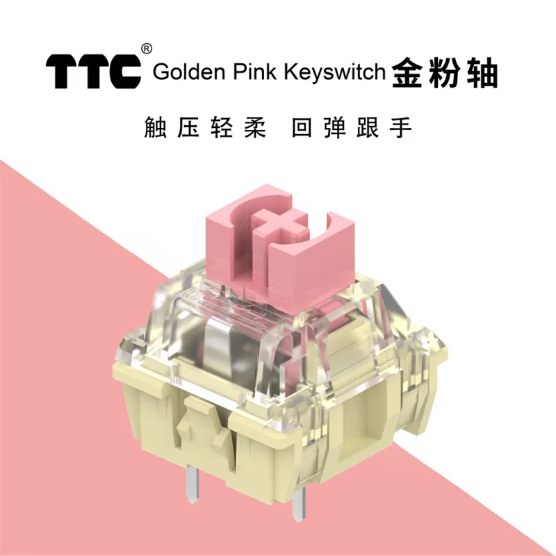 Gaming Keyboard Hot Swappable - TTC-Interruptor de Teclado Mecânico Linear, DIY