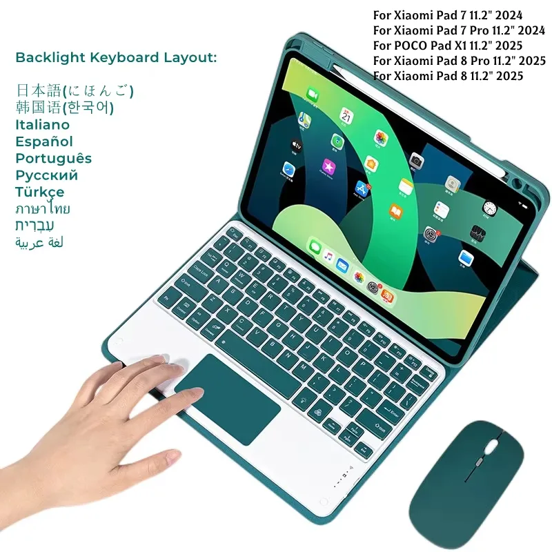 Gaming Keyboard Mouse Wireless - Capa Teclado Retroiluminado e Mouse para