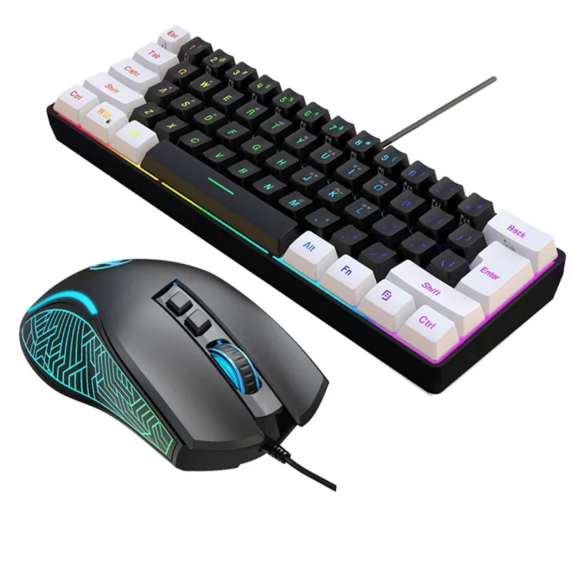 Gaming Keyboard Bundle - Kit de Teclado e Mouse 60%