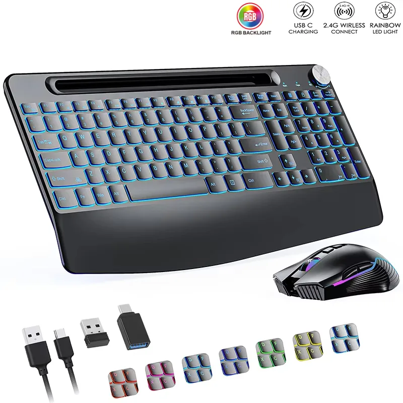 Gaming Keyboard Type C - Combinação de teclado e mouse sem