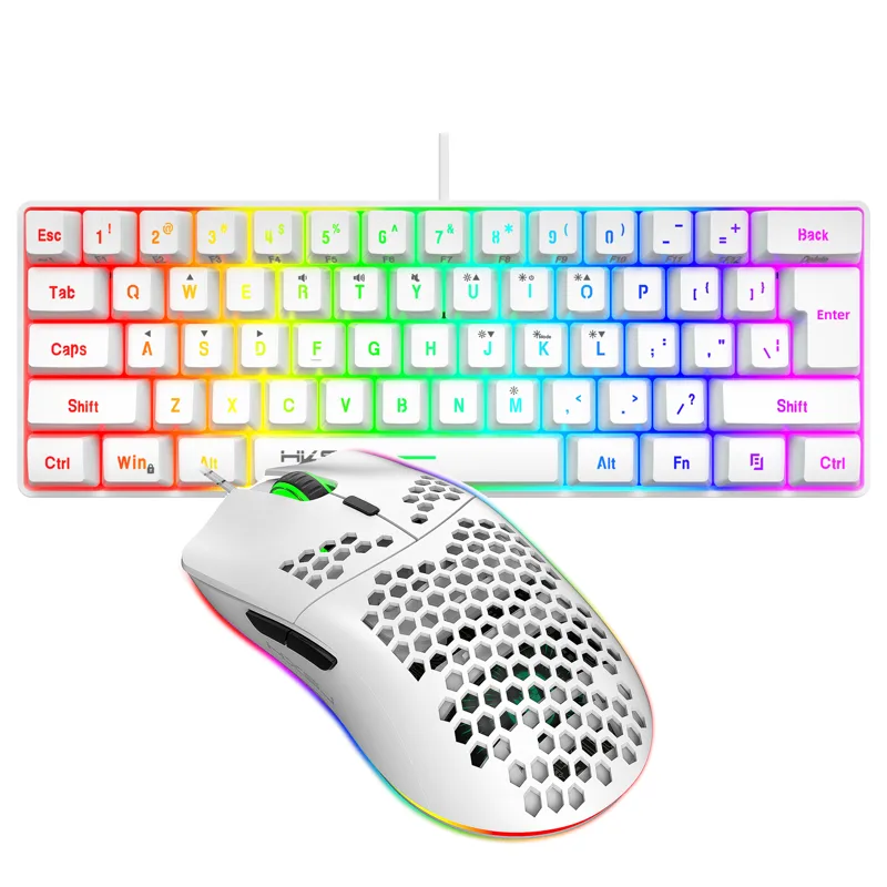 Gaming Keyboard Mouse Wireless - Conjunto de Teclado e Mouse HXSJ