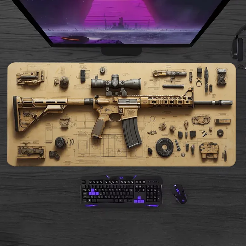 Gaming Keyboard And Mouse Pad - Tapete de Rato Gaming Grande e