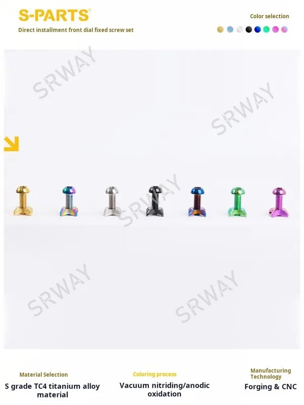 Stabilizer Screw In - M5x14mm titânio mostrador frontal desviador estabilizador
