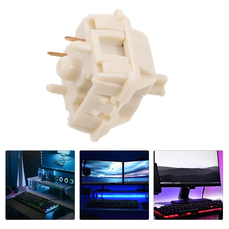 Gaming Keyboard Tester - Interruptor de Teclado Mecânico Pré-Lubrificado Creme,