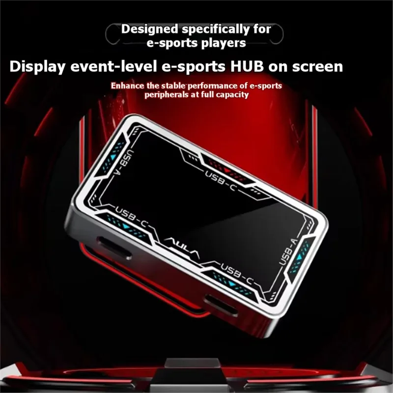 Gaming Keyboard Splitter - Hub USB A85P para Jogos, Divisor