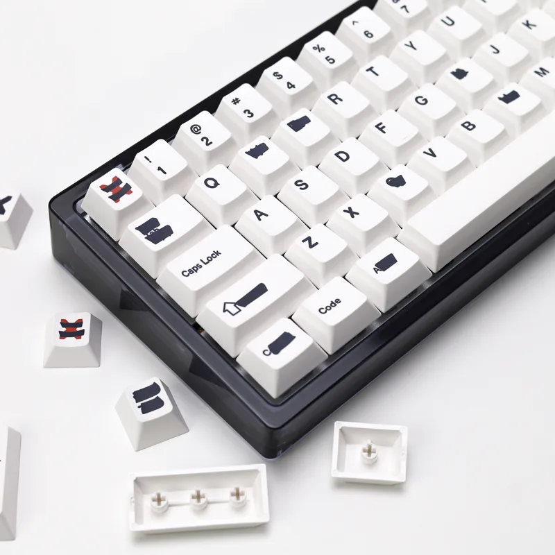 Gaming Keyboard Number Pad - Kbdiy retro gmk reduzido keycaps branco