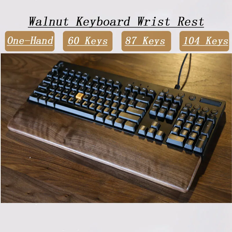 Gaming Keyboard Number Pad - Teclado de madeira de carvalho para