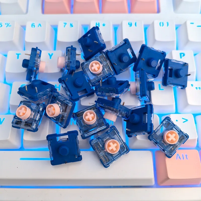 Gaming Keyboard Mini Mechanical - Kailh islet rosa mini interruptores lineares