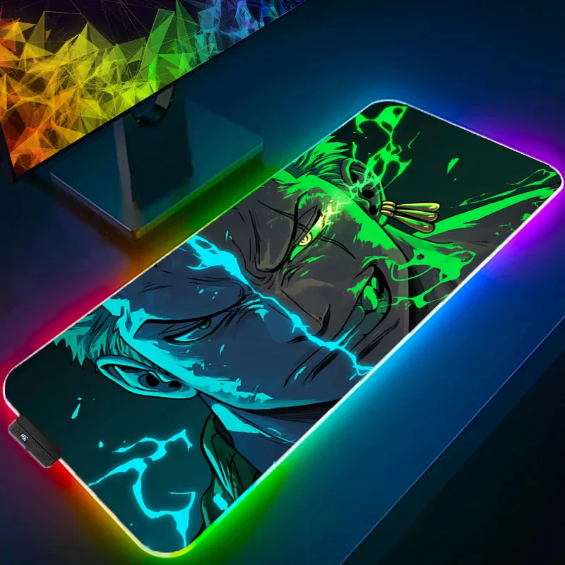 Gaming Keyboard Brands - Uma peça zoro mouse pad rgb