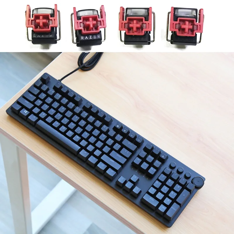 Gaming Keyboard Hot Swappable - 4 pçs v2 slient forro interruptores