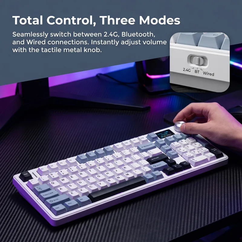 Gaming Keyboard Hot Swappable - Novo Teclado Mecânico para Jogos AULA