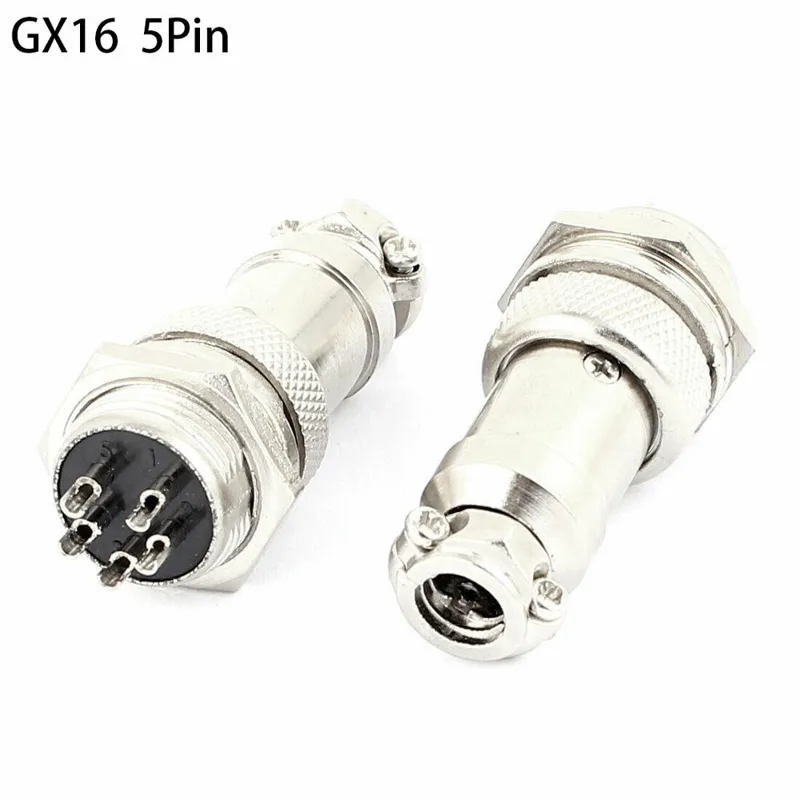 Aviator Connector Kit - 1 conjunto gx16 5p aviação plug