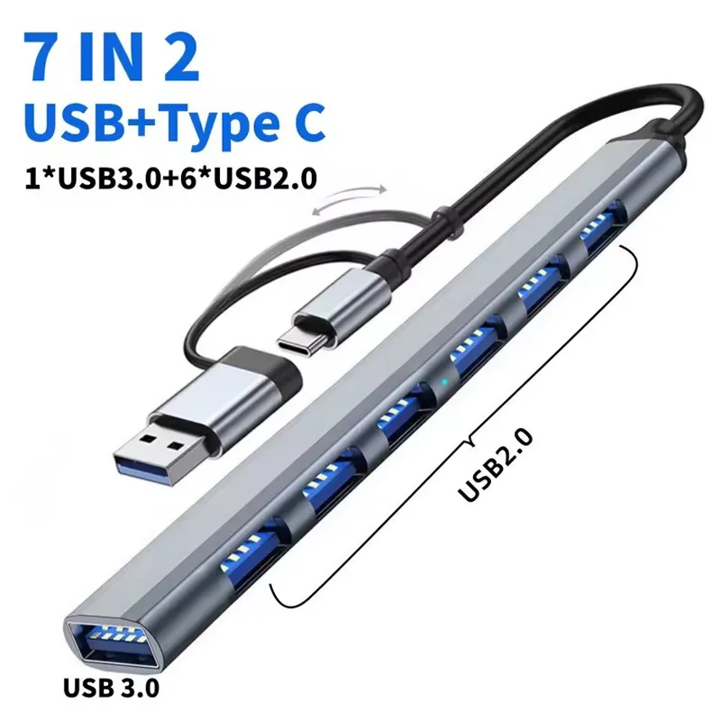 Gaming Keyboard Type C - 7 portas usb 3.0 tipo c