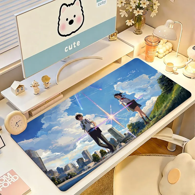 Gaming Keyboard Name - Mouse Pad Grande Anime Y-Your N-Name