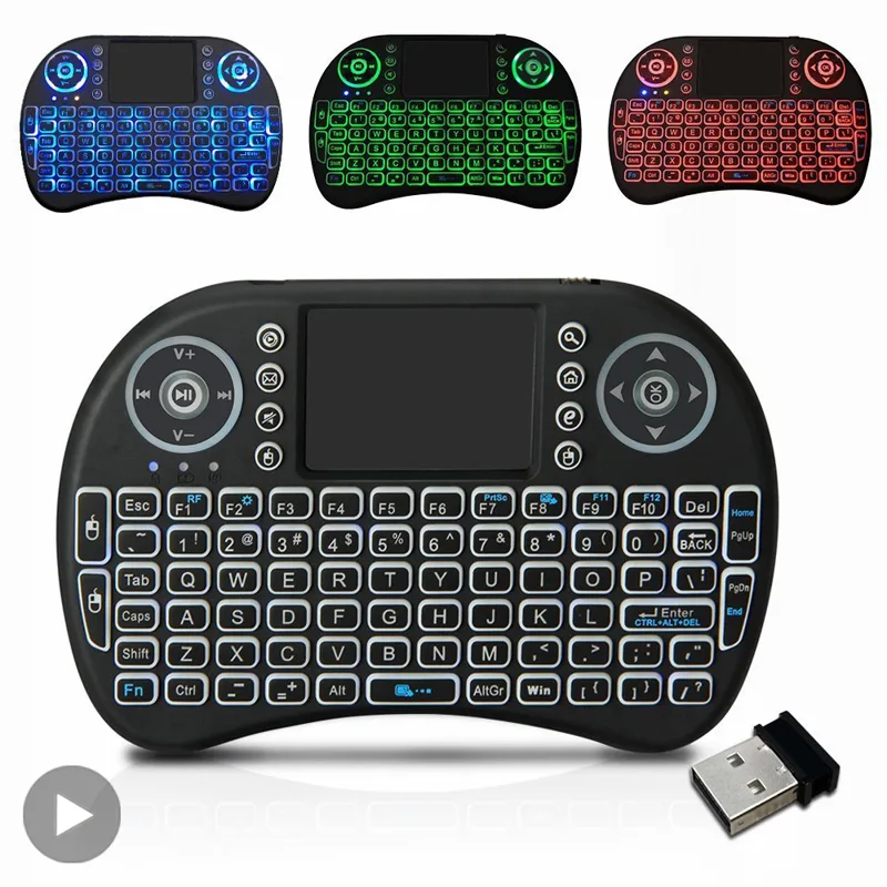 Gaming Keyboard Bundle - Mini teclado sem fio retroiluminado, idioma