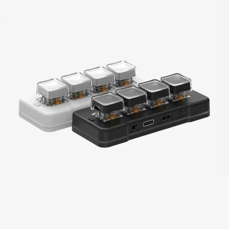 Gaming Keyboard Mini Mechanical - MK424Pro 4 teclas Wireles Mini teclado