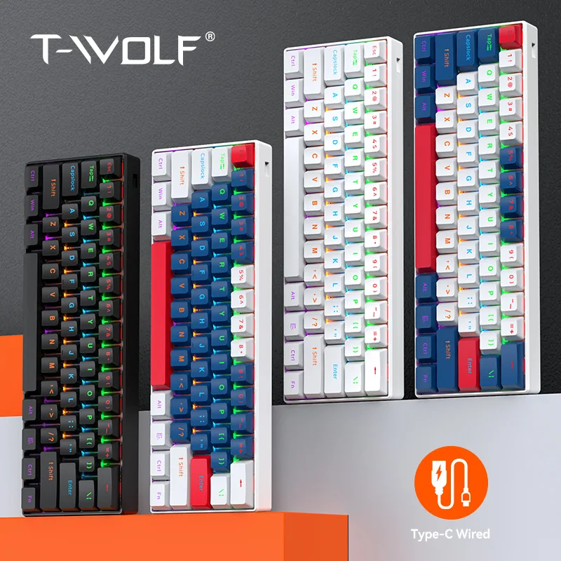 Gaming Keyboard Not Typing - Teclado Gamer T-WOLF T60 com Interface