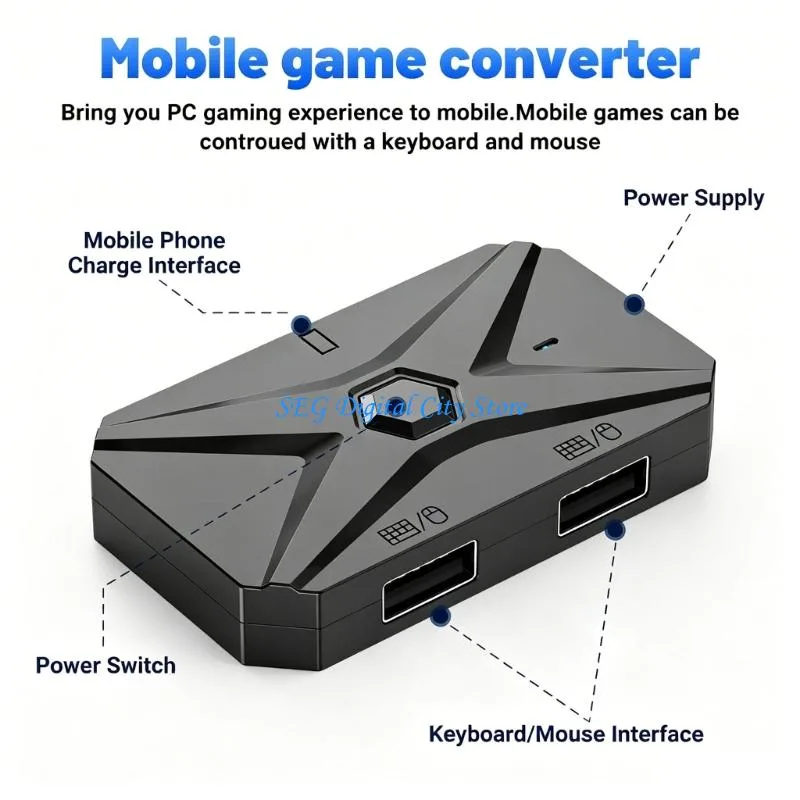 Gaming Keyboard And Mouse Converter For Mobile - Adaptador mouse e teclado para jogos