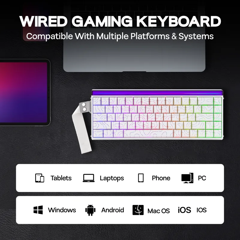 AULA Hero68 HE 65% ANSI EUA La - Gaming Keyboard Hall Effect Switches avaliação e preço