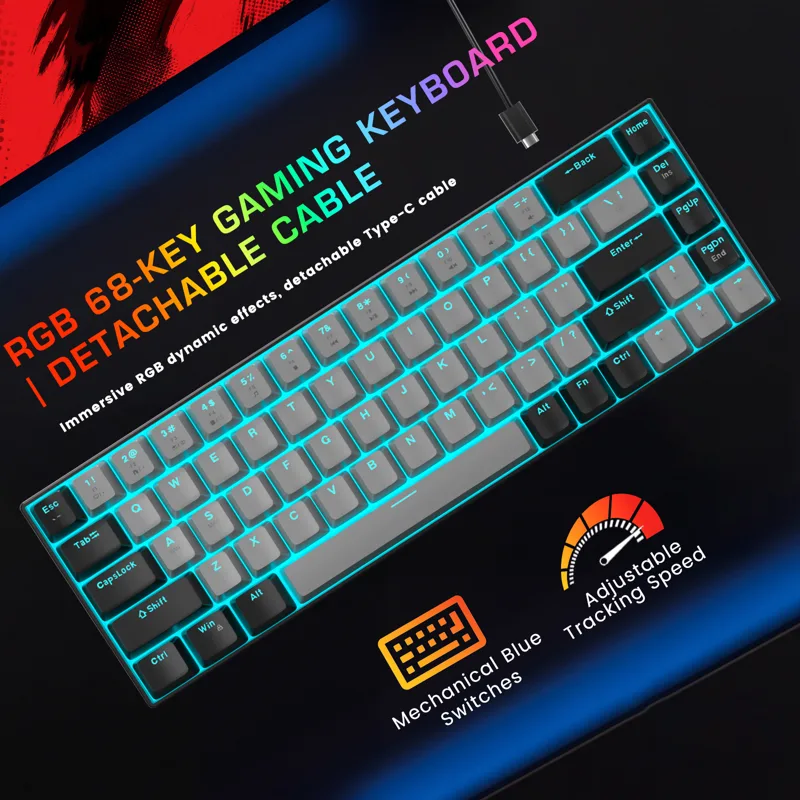 Teclado Mecânico Portátil Focu - Gaming Keyboard Number Pad avaliação e preço
