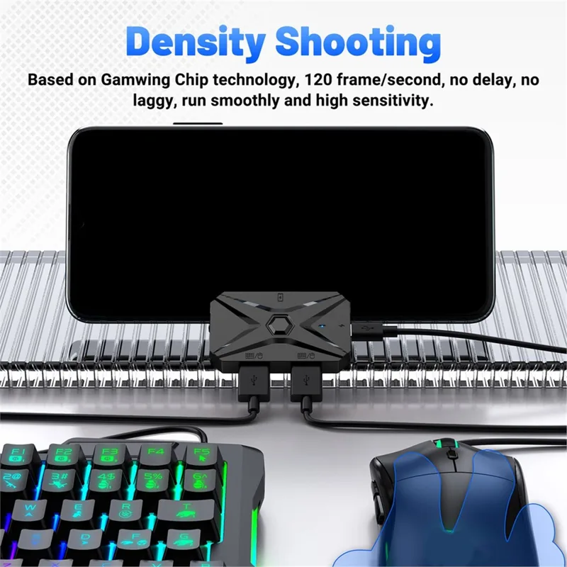Kit Conversor de Jogos Móveis  - Gaming Keyboard And Mouse Converter For Mobile avaliação e preço