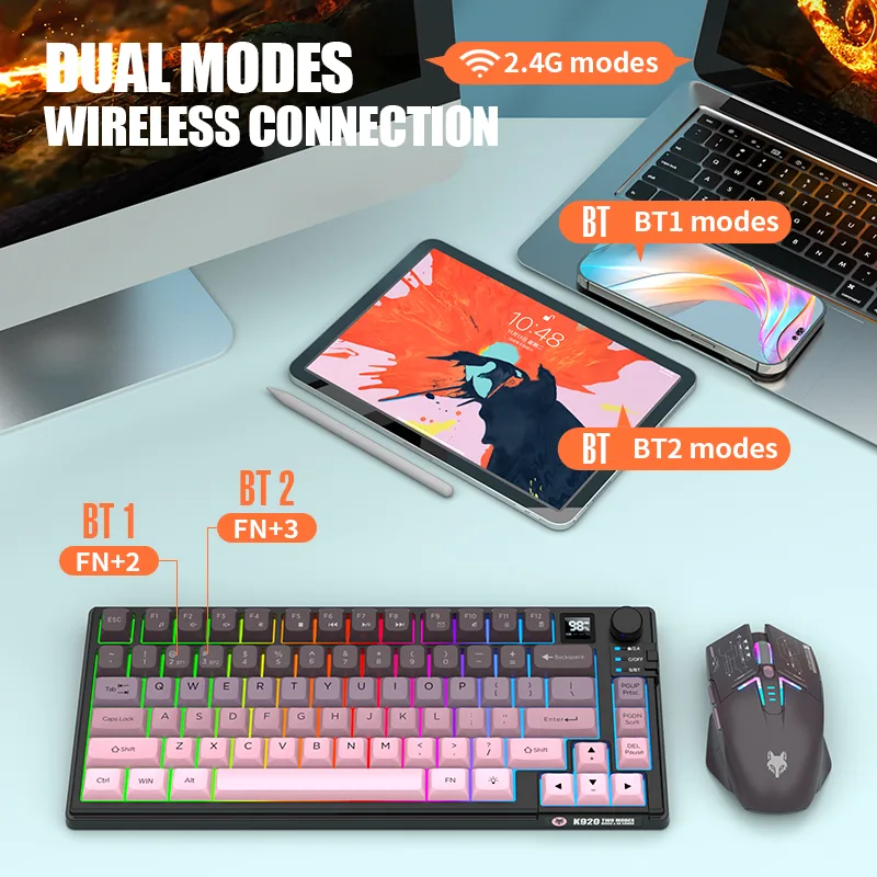 Combo de Teclado e Mouse Sem F - Gaming Keyboard Mouse Wireless avaliação e preço