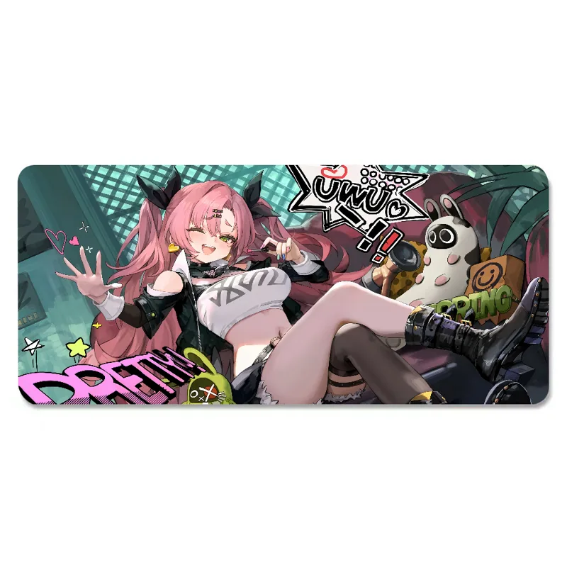 Jogo zenless zona zero nicole  - Gaming Keyboard And Mouse Pad avaliação e preço