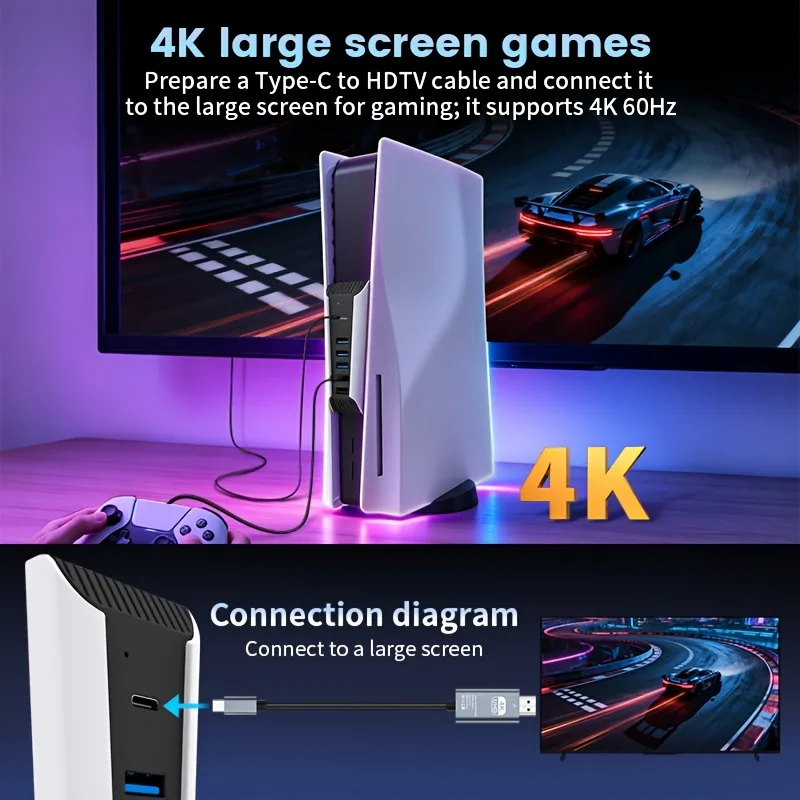 Hub USB 5 em 1 para Console PS - Gaming Keyboard Splitter avaliação e preço