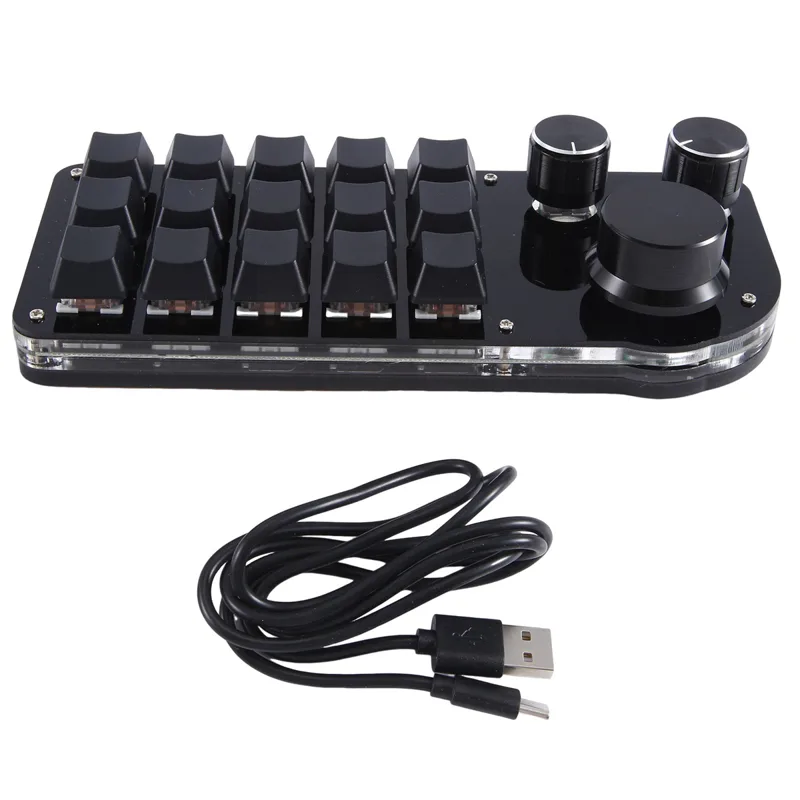 Programação macro personalizad - Gaming Keyboard Mini Mechanical avaliação e preço