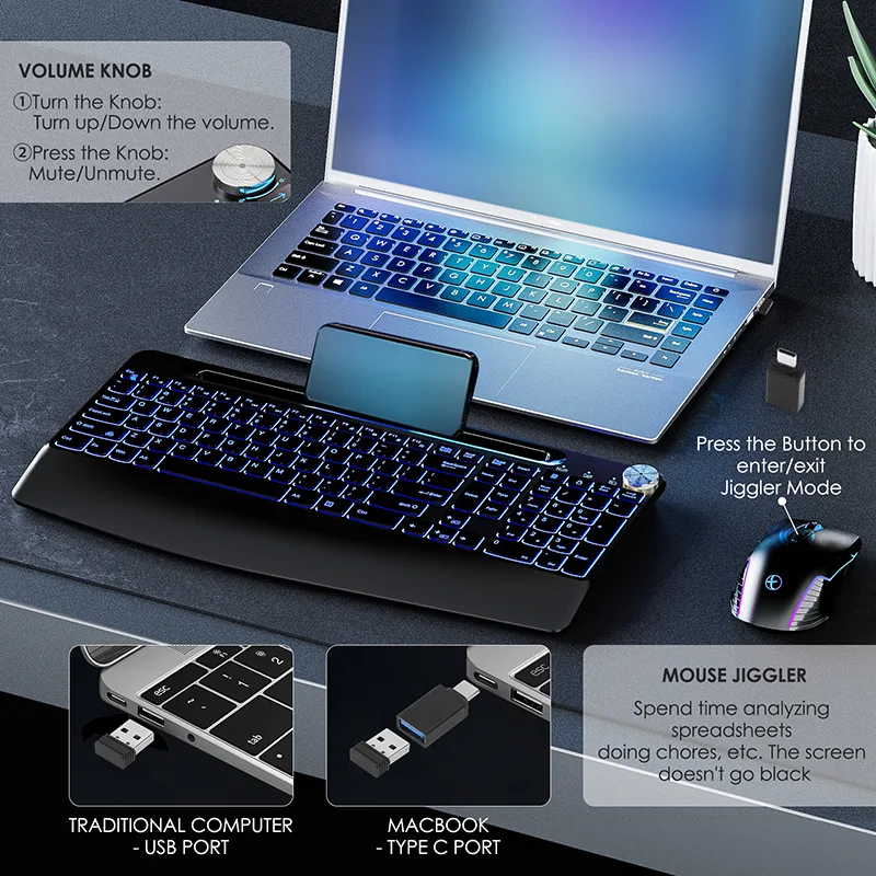 Combinação de teclado e mouse  - Gaming Keyboard Type C avaliação e preço