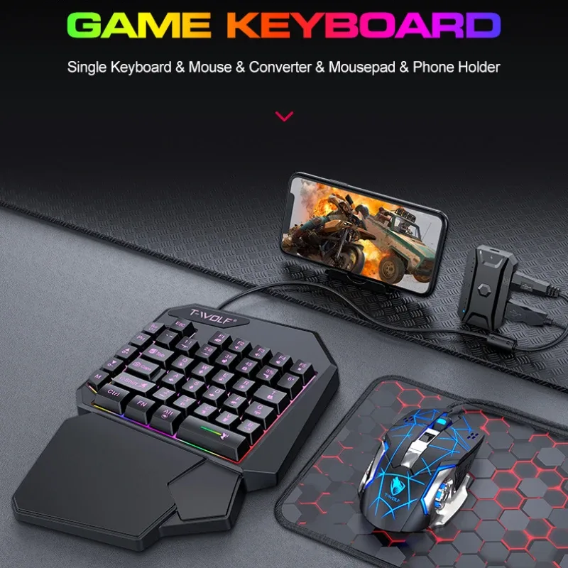 T-WOLF tf900 conjunto de trono - Gaming Keyboard Hand avaliação e preço