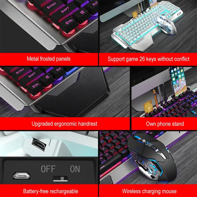 K680 Teclado e Mouse Sem Fio R - Gaming Keyboard Mouse Wireless avaliação e preço