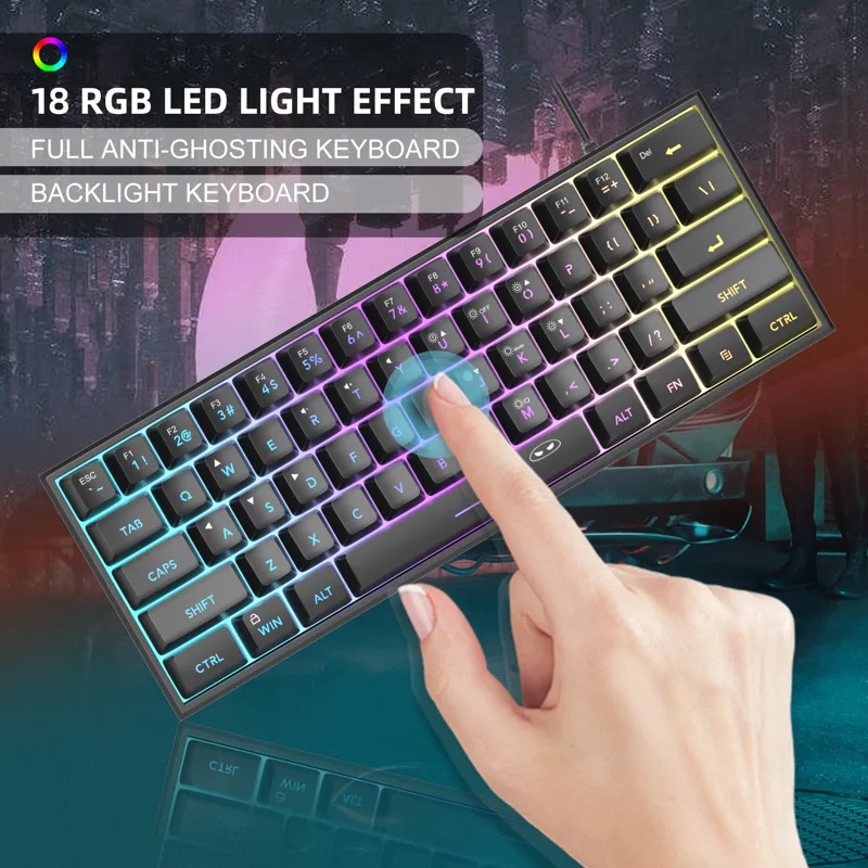 Teclado para jogos MageGee Min - Gaming Keyboard Bundle avaliação e preço