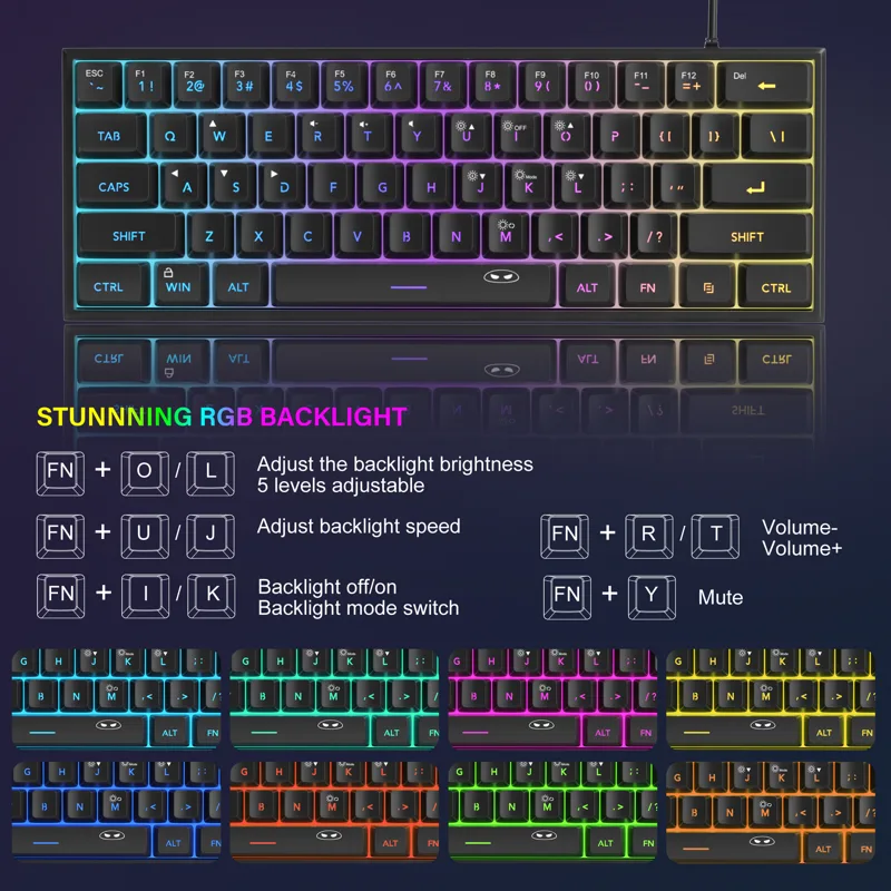 Teclado para jogos MageGee Min - Gaming Keyboard Bundle avaliação e preço