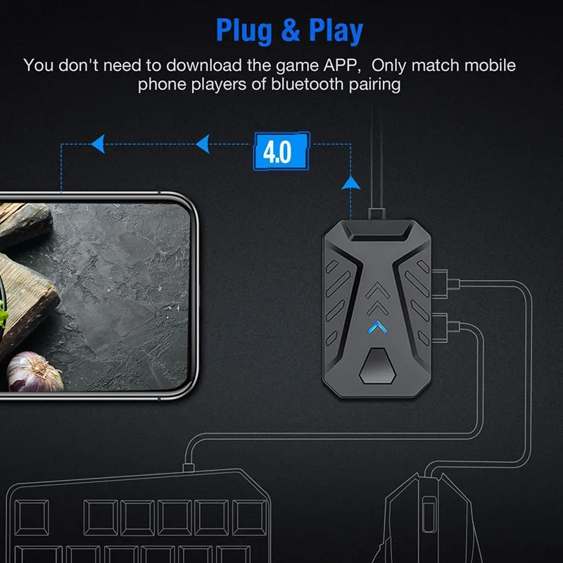 Adaptador Conversor de Teclado - Gaming Keyboard And Mouse Converter For Mobile avaliação e preço