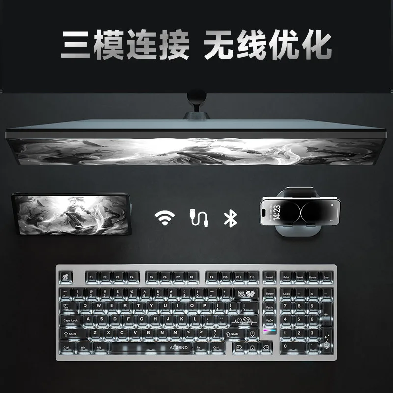Teclado Mecânico Sem Fio Weika - Gaming Keyboard Esports avaliação e preço