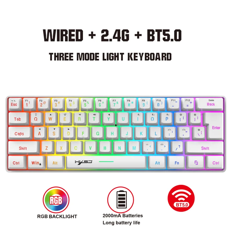 Teclado Gamer HXSJ L500 Tri-Mo - Gaming Keyboard Bundle avaliação e preço