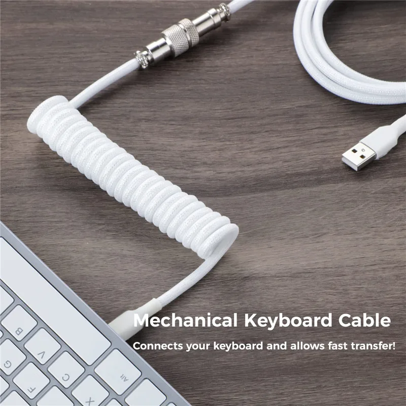 Cabo enrolado para teclado mec - Gaming Keyboard Type C avaliação e preço