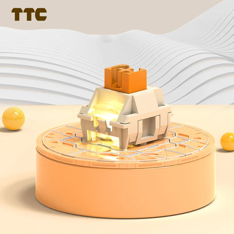 TTC Flame Orange Linear Switch - Gaming Keyboard Hot Swappable avaliação e preço