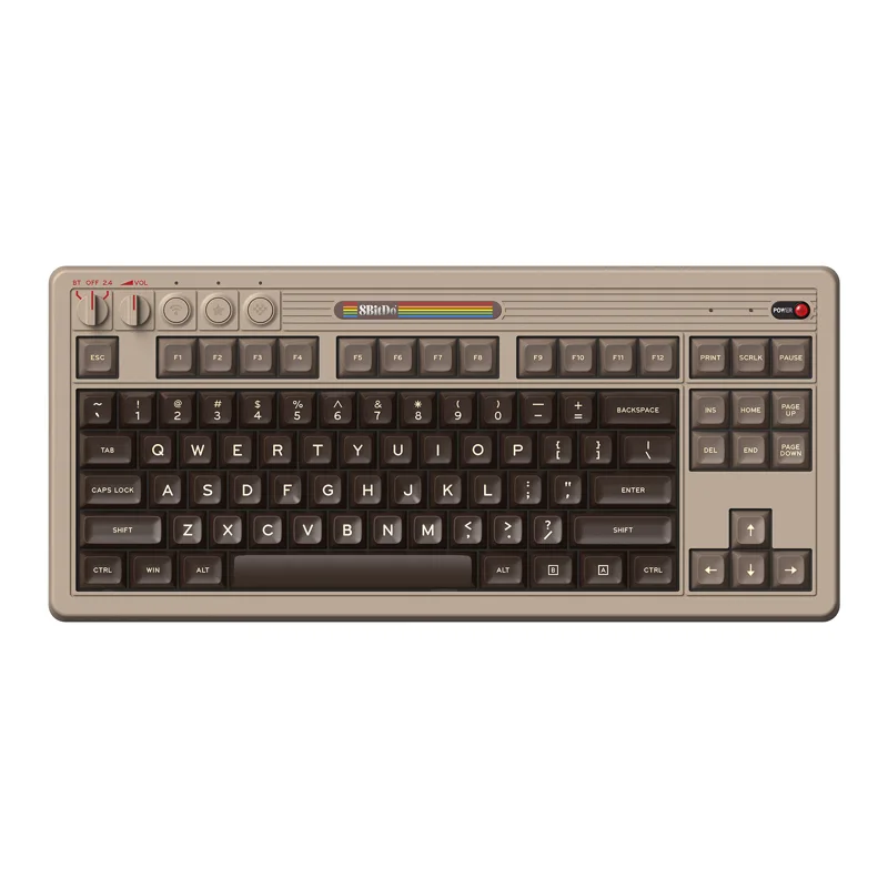 Teclado mecânico retrô 8BitDo, - Gaming Keyboard Hot Swappable avaliação e preço