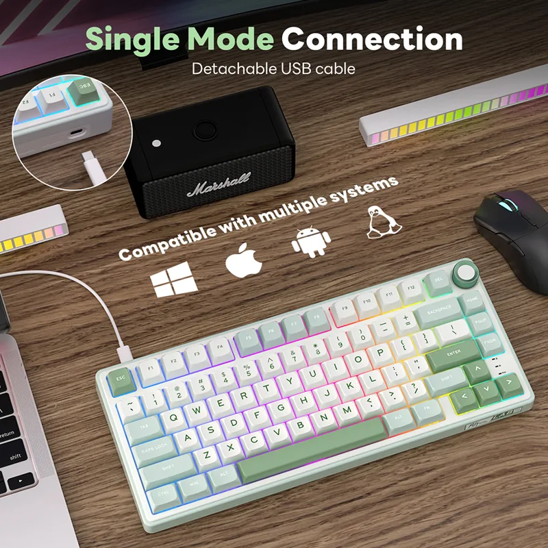 Teclado Mecânico RK Royal Klud - Gaming Keyboard Bundle avaliação e preço