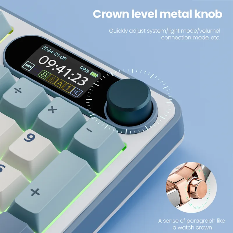 Teclado Mecânico RK ROYAL KLUD - Gaming Keyboard Bundle avaliação e preço
