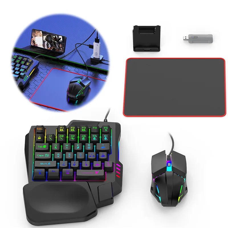 5 em 1 conversor de jogo móvel - Gaming Keyboard And Mouse Converter For Mobile avaliação e preço
