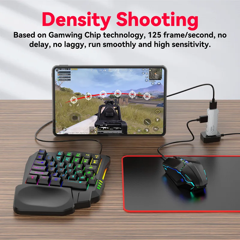 5 em 1 conversor de jogo móvel - Gaming Keyboard And Mouse Converter For Mobile avaliação e preço