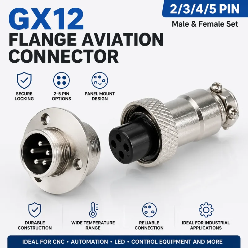 Conector de Aviação GX12 M16,  - Aviator Connector Kit avaliação e preço