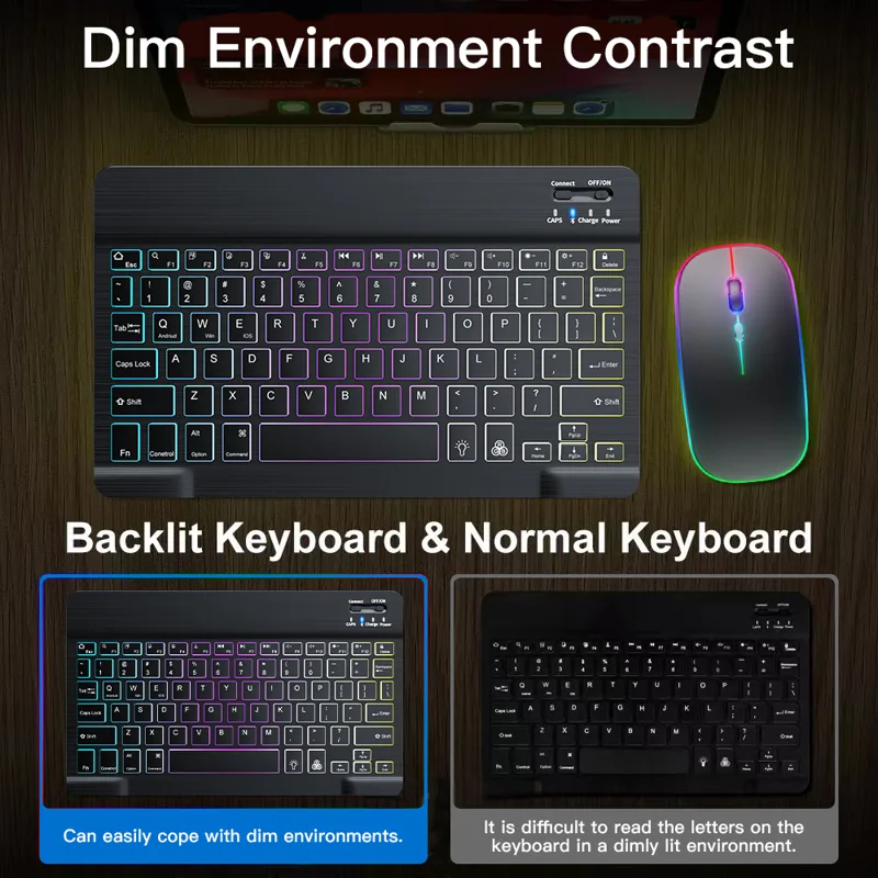 Português Backlit Backlight Bl - Gaming Keyboard Mouse Wireless avaliação e preço