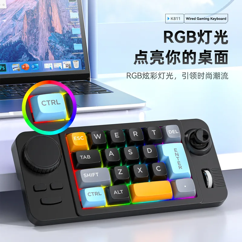 Teclado Mecânico Gamer com 19  - Gaming Keyboard Hot Swappable avaliação e preço
