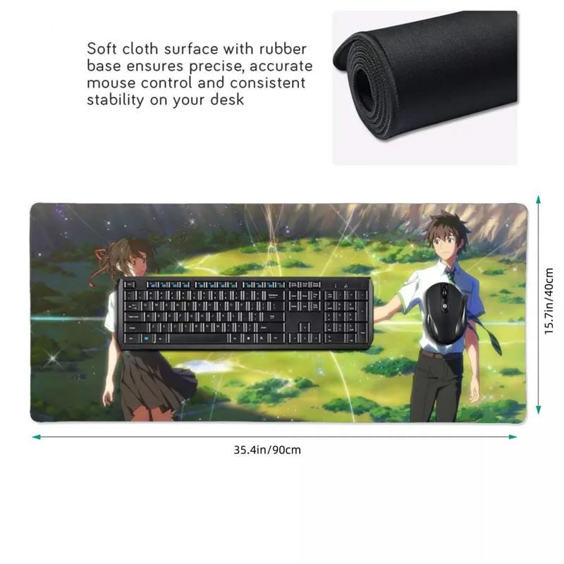 Mouse Pad Grande de Anime Japo - Gaming Keyboard Name avaliação e preço
