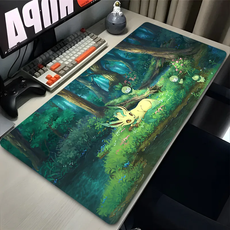 Mouse Pad Gamer P-pokemon Leaf - Gaming Keyboard Brands avaliação e preço