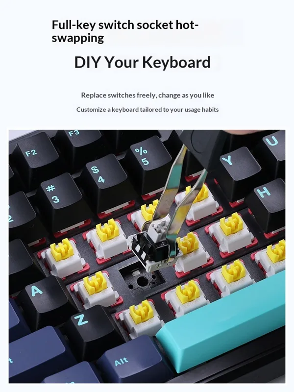 Teclado Mecânico Sem Fio Aula  - Gaming Keyboard Not Typing avaliação e preço